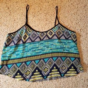 Flowy Aztec print blouse